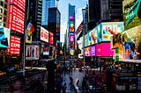 Times Square, cognitive overload and user behaviour