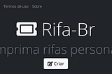 Criando Rifas Online