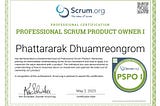 รีวิวและสอบ Professional Scrum Product Owner Certificate (PSPO I) ภายใน 3 วัน