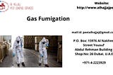 Gas Fumigation an Effective Pest Control Method