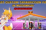 Set Custom Transaction Fee in MetaMask: Quickguide