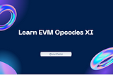 Learn EVM Opcodes XI