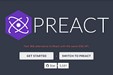 Using Preact Instead Of React