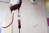 Blood bag with drip