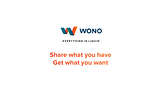 WONO — The Disruptor of P2P Sharing Economy