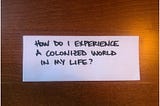 Regeneration and Reconciliation in a Colonized World