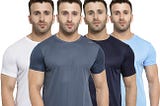 AWG ALL WEATHER GEAR Men’s Regular Fit T-Shirt (Pack of 4)