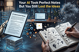 Your AI Took Perfect Notes But You Still Lost the Ideas