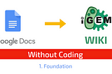 How to edit iGEM Wiki without coding experience: Part I - 1. Foundation