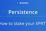 Persistence — How yo stake your $XPRT using Keplr?