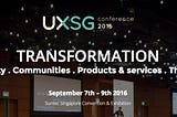 Design App for UXSG Conference 2016