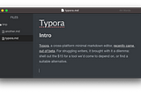 Typora: a markdown writer’s soul mate