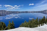 View of Crater Lake, Oregon