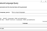 Natural Language Queries for any Database Table with Zero-Shot RoBERTa-based SQL Query Generation