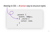 Nesting in CSS — A better way to structure styles
