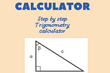 Right triangle calculator from trigcalc