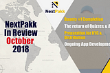 NextPakk Community Update - October 2018