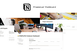 Freelancer Dashboard using notion templates