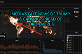 Coronavirus Spread Magnified by Media’s Fake News of Trump, Leading to Death of U.S. Citizens