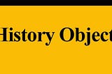 JavaScript: History Methods