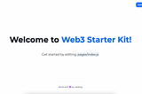 Web3 Starter Kit