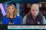 Image of Kyle Cerminara Appearing on Bloomberg Triple Take to discuss SPACs