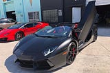 Lamborghini Aventador Roadster and Lamborghini Huracan