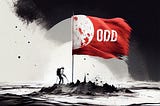 odd flag on the moon