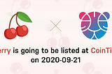 CoinTiger adds iCherry Contract Trading at 18:00 (UTC+8) on September 21, 2020