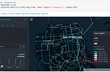 Python for GTFS: Segment frequencies in a map