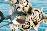Image of a shark with mouth open