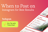 When to Post on Instagram for Best Results (With Time Chart)