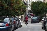 Cycling in Athens, Greece, as a means of transport