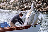 Eric Taubert, “the cure for everything is salt water | perkins cove, ogunquit, maine”, Aluminum Archival Dye Sublimation (Matte) Print, 24″ x 16″