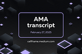AMA with Dmitry Gerasimov, February 27, 2025