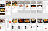 One person Design Sprint for a recipe app