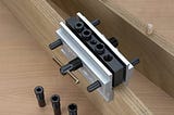 Dowel jig with 3 spare inserts