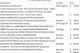 Parts list, prices, and where parts were bought for my RTX 3070 Gaming PC.