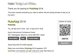 RubyKaigi 2016 x 5倍員旅