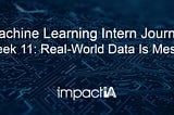 Machine Learning Intern Journal — Real-World Data Is Messy