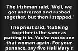 A married Irishman and his confession