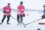 Hockey on Sea Ice — bands played on