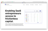 Investing in Tapline -Enabling SaaS entrepreneurs access to frictionless capital.