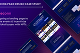 Case Study: Designing a landing page for a web3 platform to create events.