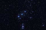 Orion the Monarch of Constellations in the Night Sky