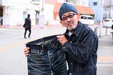 Nogami-san holding a pair of Samurai’s