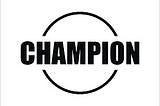 Champion Poster Editable Template Printable File Download