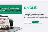 install Cricut Design Space on Mac