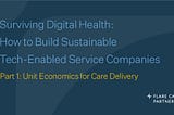 Surviving Digital Health: How to Build Sustainable Tech-Enabled Service Companies — Part 1: Unit…