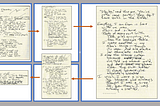 5 jounal pages of rough draft writing